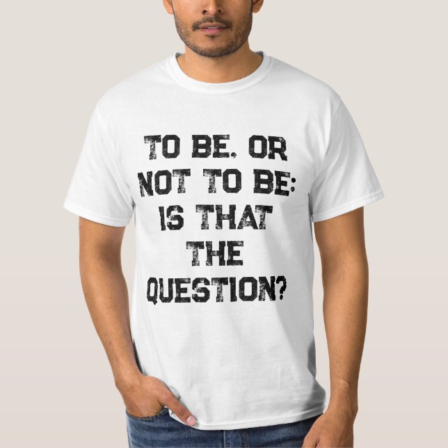 Customisable Text White Value Distressed Text Mens T-Shirt (Front)