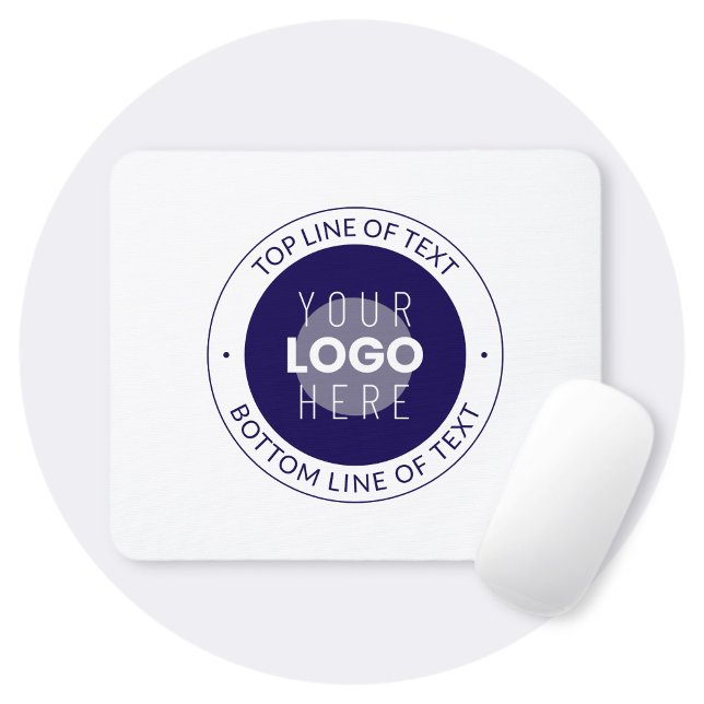 Customisable Text & Your Logo | Dark Blue Purple Mouse Pad (Creator Uploaded)
