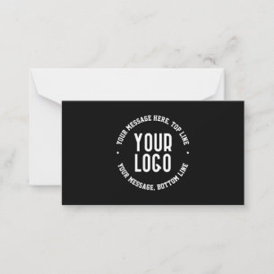 Customisable Text & Your Uploaded Logo or Image   Card