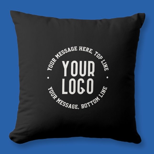 Customisable Text & Your Uploaded Logo or Image   Cushion (Creator Uploaded)