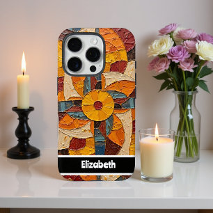 Customisable Textured Medallion Phone Cover