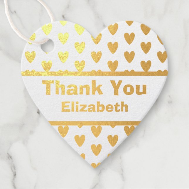 Customisable thank you favour tags (Front)