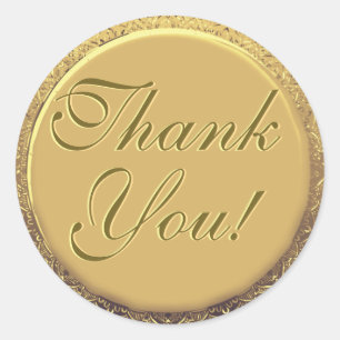 Customisable Thank You Gold Seal