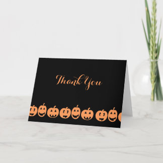 Customisable Thank You Halloween Card