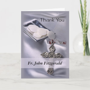 Customisable Thank You Ordination Anniversary Gift Card