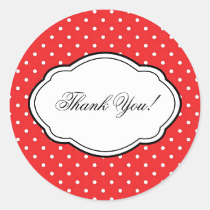 Customisable Thank You Sticker for Shower