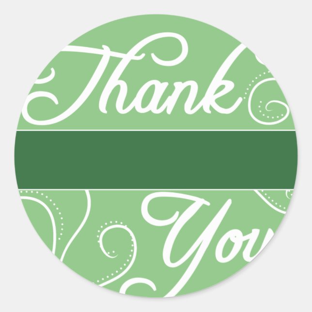 Customisable Thank You Stickers (Front)