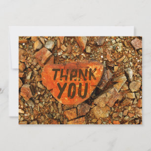 Customisable "Thank You" Stones Thank You Card