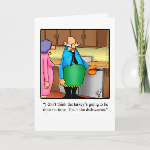 Customisable Thanksgiving Humour Greeting Card