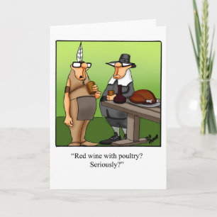 Customisable Thanksgiving Humour Greeting Card