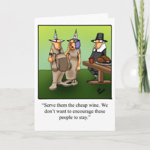 Customisable Thanksgiving Humour Greeting Card