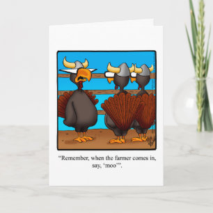 Customisable Thanksgiving Humour Greeting Card