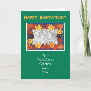 Customisable Thanksgiving Photo Card - Foliage