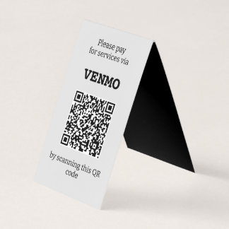 Customisable Three QR code Two Sided Folded  Business Card