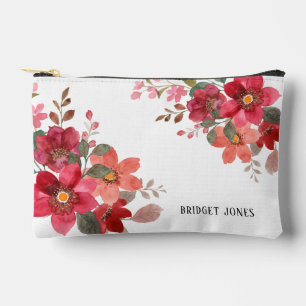 Customisable Timeless Red Bridesmaid Accessory Pouch