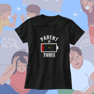 Customisable Tired Parent/Relative Number of Kids T-Shirt