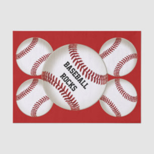 Customisable Tissue Baseball Wrapping Paper