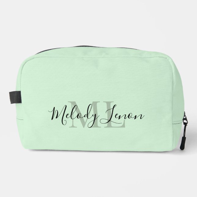Customisable Toiletry Bag with Monogram (Front)