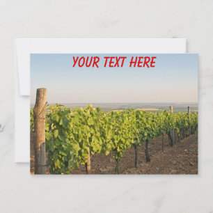 Customisable Tokaj vineyards, Hungary card