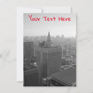 Customisable Tokyo skyline card
