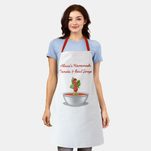 Customisable Tomato & Basil Soup Apron