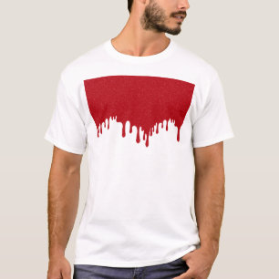 Customisable Tomato Red Drip Graphic T-Shirt