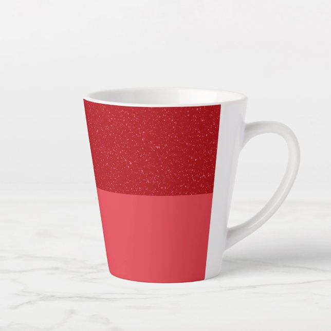 Customisable Tomato Red Latte Mug – Dual Finish (Right)