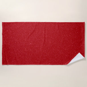Customisable Tomato Red Noise Beach Towel
