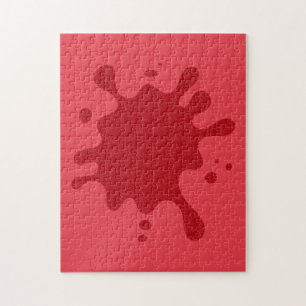 Customisable Tomato Red Puzzle – 252 Pieces