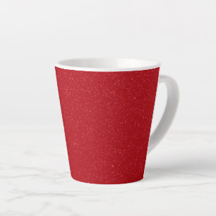 Customisable Tomato Red Speckle Latte Mug
