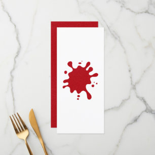 Customisable Tomato Red Splash Flat Menu