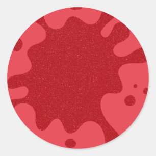 Customisable Tomato Red Splash Stickers