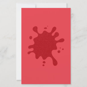 Customisable Tomato Red Splat Paper Sheet