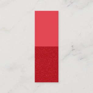 Customisable Tomato Red Split Mini Calling Card