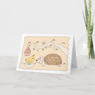 Customisable Tortoise Easter Card 2