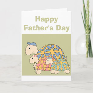 Customisable Tortoise Father's Day Card