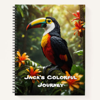 Customisable Toucan Notebook: A Tropical Escape Notebook