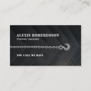 Customisable Tow Truck Business Cards