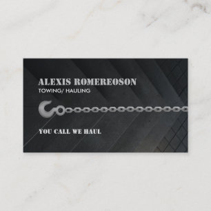 Customisable Tow Truck Business Cards