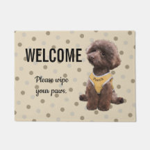 Customisable Toy Poodle Doormat