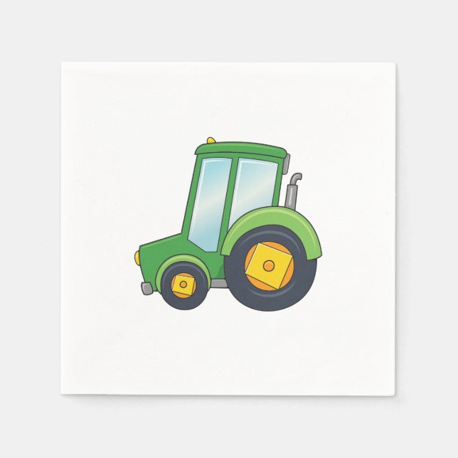 Customisable Tractor Napkin (Front)