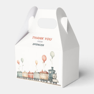 Customisable Train-Themed Gable Gift Box/Favour Bo Favour Box