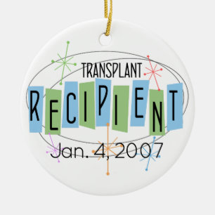 Customisable Transplant Recipient and Custom Photo Ceramic Ornament