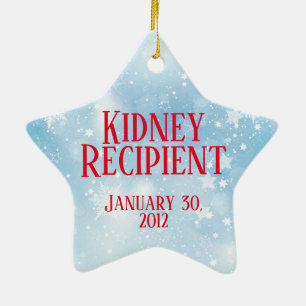 Customisable Transplant Recipient Ceramic Ornament
