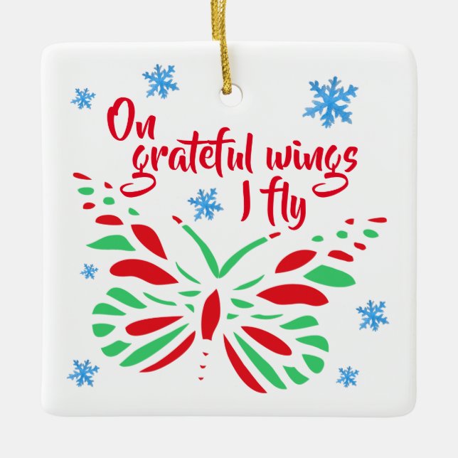 Customisable Transplant Recipient Ceramic Ornament (Front)