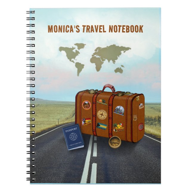 (Customisable) Travel Notebook  (Front)