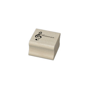 Customisable Treble Clef Stamp