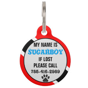 Customisable Trinidad and Tobago Pet Tag