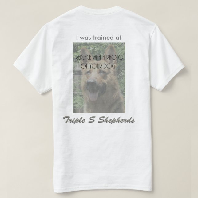 Customisable Triple S Shepherds Training Tshirt (Design Back)