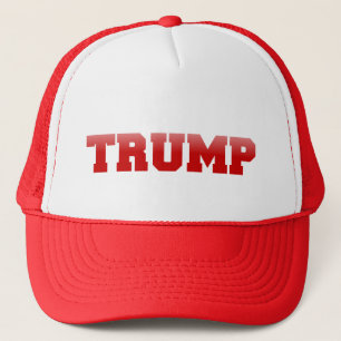Customisable Trump Hats (red text)
